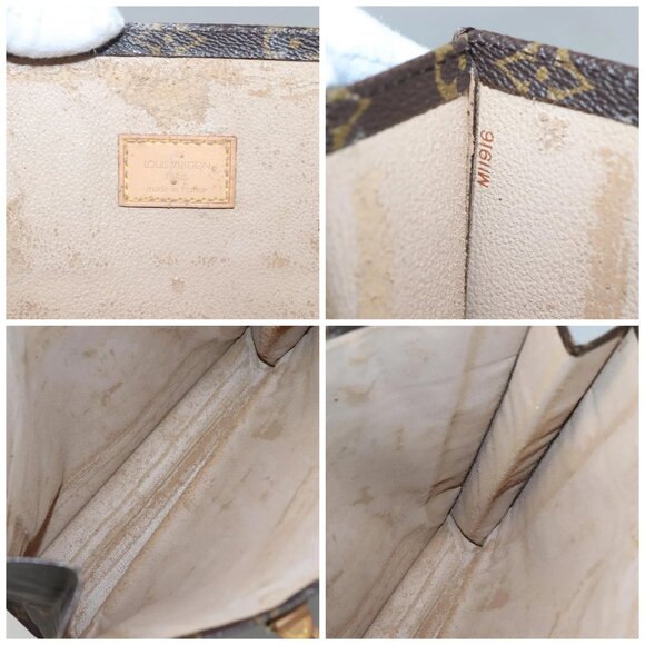 LOUIS VUITTON Monogram Sac Plat Hand Bag M51140 LV Auth 120846 - Picture 15 of 16